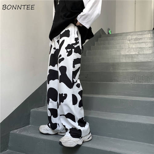 Women Pants Leisure Trendy Streetwear Pockets Simple All-match Couple Stretchy Comfortable Patchwork Loose Harajuku Female Chic