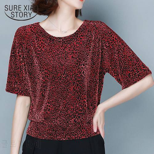 Black 4XL Glitter Shirt Tops Fashion Elegant Shiny Sequin Blouse Tunic Women Blouses Red Black Shine Women Blouses New 9197
