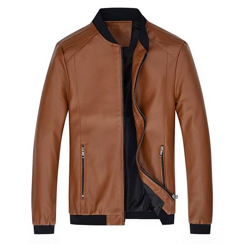 Spring Autumn Men&39s PU Leather Jacket For Men Fitness Fashion Male Suede Jacket Casaco Masculino Casual Coat Male Clothing