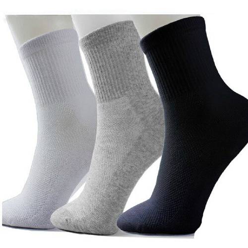 10 Pairs New Fashion Spring Autumn Style Tube Mesh Men&39s Socks Black Gray White Colors Mix Cotton Breathable Sock