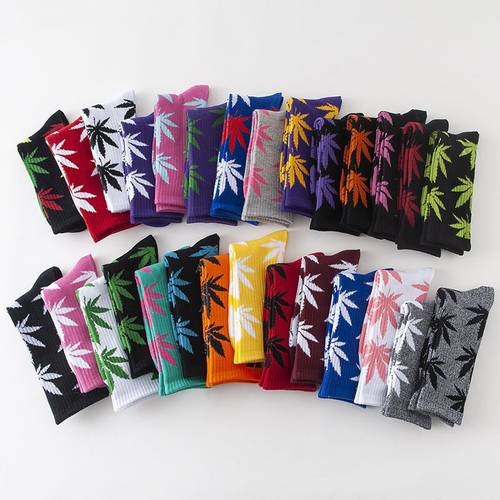 Winter high Quality Harajuku chaussette Style Weed Socks For Women Men&39s Cotton Hip Hop Socks Man Meias Mens Calcetines