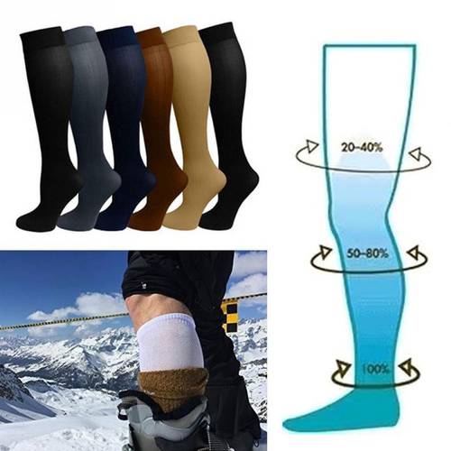 Unisex Medical Compression Socks Women Men Pressure Varicose Veins Leg Relief Pain Knee High Stockings Socks Men New Hot