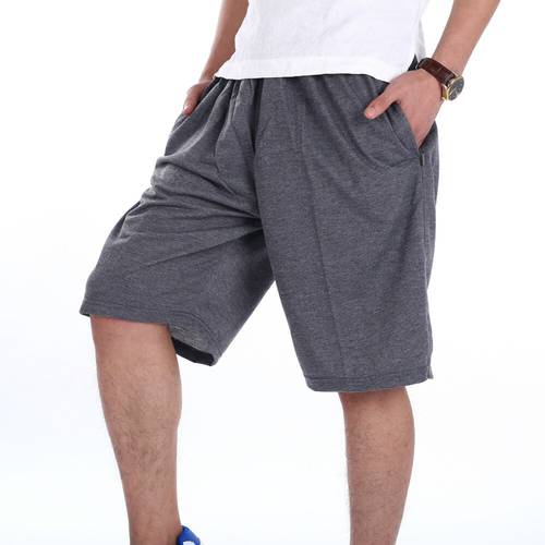 plus size 2XL-7XL Solid Shorts Man Summer Fashion Casual Bermuda cotton Short Men Homme sporting Loose Beach Shorts