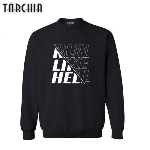 TARCHIA 2021 Pullover Hoodies Sweatshirt Personalized Men Boy Casual Run Like Hell Parental Survetement Homme Male Fashion