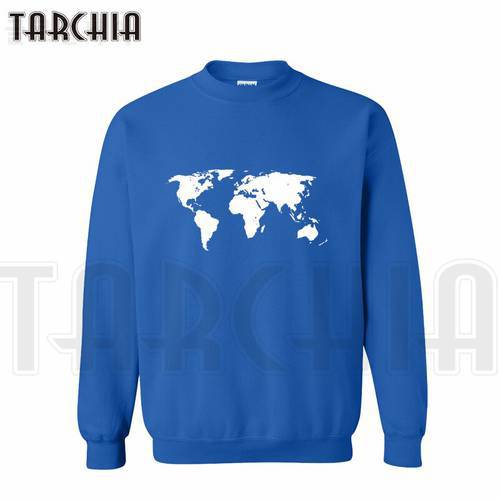 TARCHIA New Brand Free Shipping Big Sale Sweatshirt World Map Print On Man Hoodies Casual Homme Boy Women Can Wear Limit