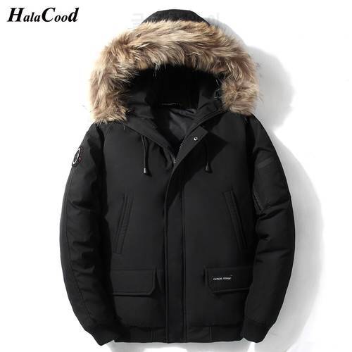 HALACOOD Brand Lovers Quality White Duck Thick Down Jacket Men Coat Snow Parkas Male Warm Clothing winter Down Jacket Outerwear
