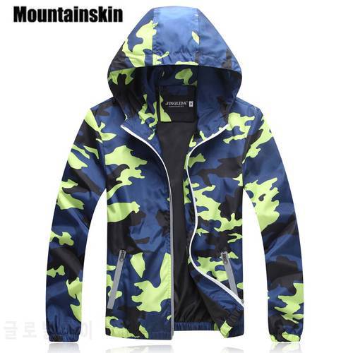 Mountainskin Camouflage Jackets Men&39s Coats 2021 Spring Summer Casual Camo Male Jackets Army Military Men Outerwear Slim SA215