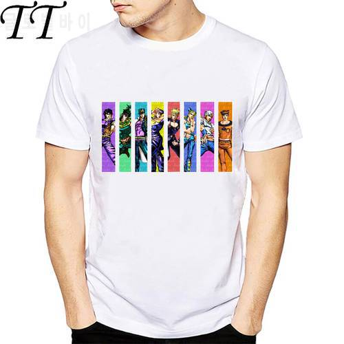 JoJo Bizarre Adventure All Star T Shirt Design Manga Anime T-shirt Cool Novelty Funny Tshirt Style Men Printed Fashion Tee