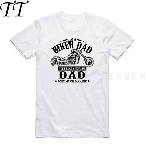 2019 Print I&39m A Biker Dad Grandpa Men T Shirt Summer Short Sleeve O-Neck Casual Motorcycle Homme Tshirt