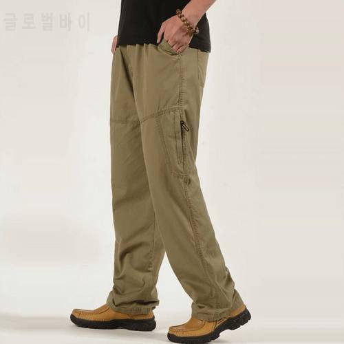 men&39s cargo Cotton pants men sweatpants 2022 brand loose Straight Work pants Military style Sports trousers Men Jogger plus 6XL