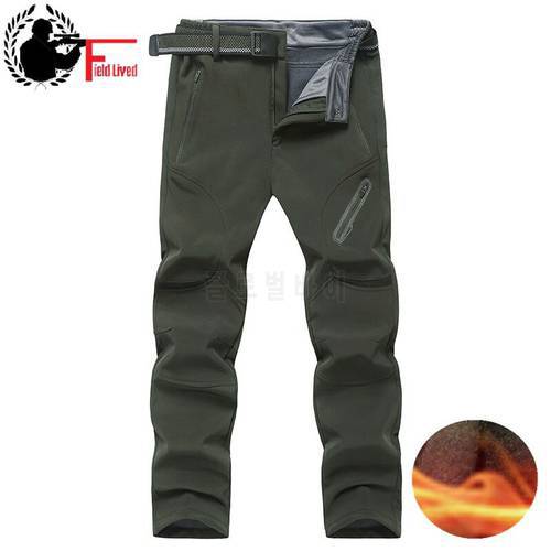 Men Winter Warm Cargo Pants Plus Size Big 4XL 5XL 6XL 7XL 8xl 9XL Thermal Fleece Military Pants Male Army Green Long Trousers