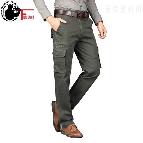 Cargo Pants Military Style Autumn Spring Army Cotton Men&39s Many Pockets Tactical Straight Fit Work Trousers Male Combat Joggers