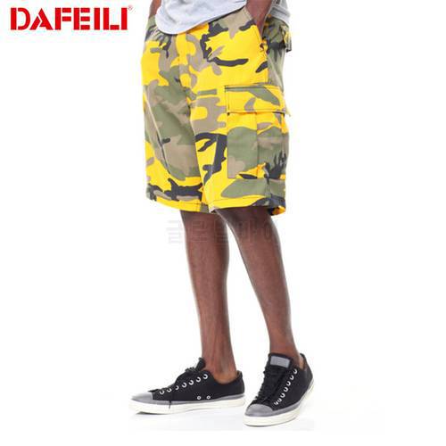 camouflage 2018 kanye west men short plus size workout Hip Hop streetwear chino bermuda masculina military tactical men clothe