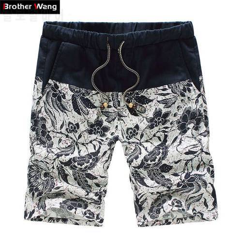 2020 Summer New Men&39s Fashion Casual Shorts Straight Loose Hawaii Bermuda Floral Shorts Male Brands Plus Size 4XL 5XL