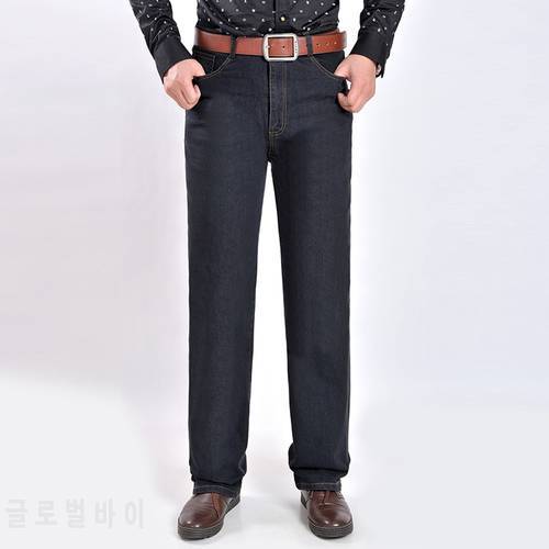 New Arrival Autumn and Winter Style Jeans Men Pants Tall waist Plus Size 30-40 Straight tooling Loose men&39s trousers