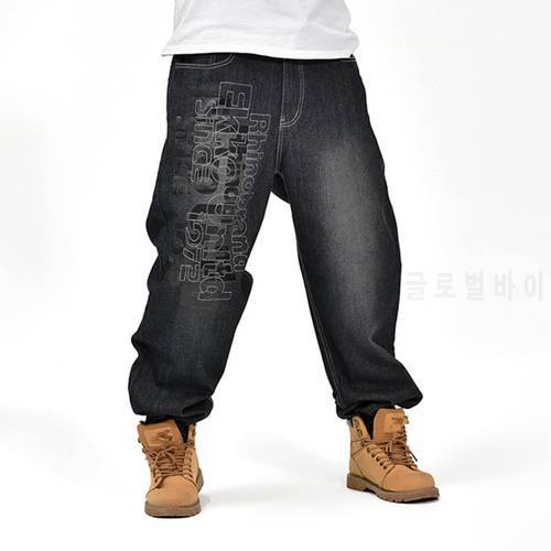 Fashion Big size 46 Men Jeans Hiphop Seasons Leisure Loose Men&39s Hip Hop Denim Pants New Baggy Jeans Long Trousers Male Bottoms