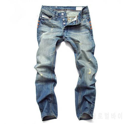 Men Jeans Hole Ripped Stretch Destroyed Homme Masculino Fashion Design Skinny Jean For Male Pants