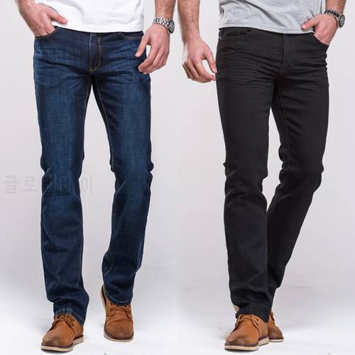 GRG Men&39s Jeans Classic Straight Fit Stretch Denim Jeans Casual Blue Black Trousers Stretch Long Pants