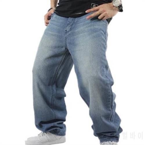 Man Loose Jeans Hiphop Skateboard Jean Baggy Denim Pants Street Men 4 Seasons Trousers big Size 30-46