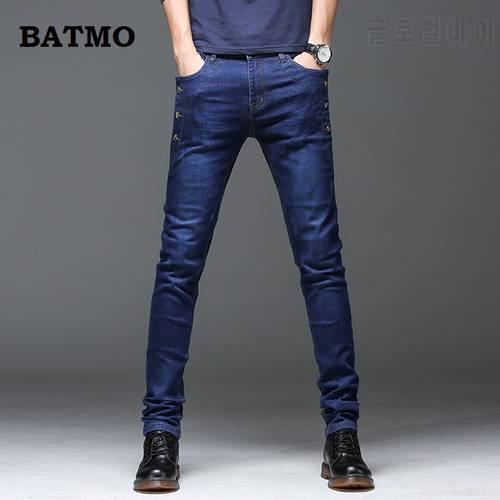 Batmo 2022 new arrival jeans men Fashion elasticity men&39s jeans high quality Comfortable Slim male cotton jeans pants,27-36.