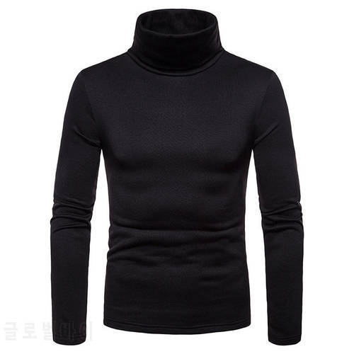 2020 New Early Spring Men&39S Sweater Turtleneck Solid Color Casual Sweater Men&39s Slim Fit Brand Knitted Sweaters Pullovers