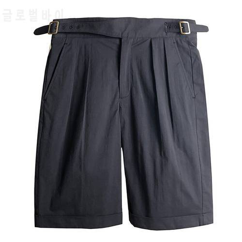 Classic British Army Gurkha Shorts Vintage Men&39s Chino Military Short Pants Summer pleated loose casual pants male army pants