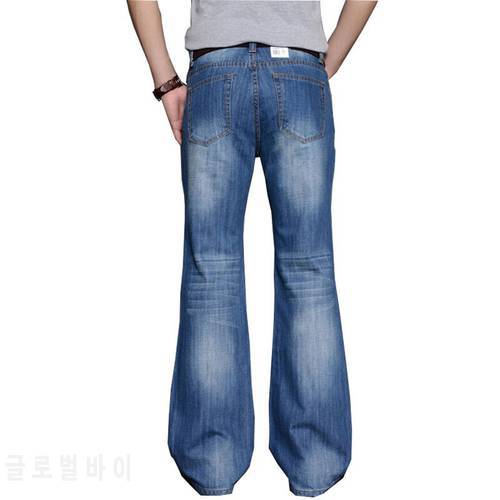 Jeans Men 2022 Men&39s Modis Big Flared Jeans Boot Cut Leg Flared Loose Fit high Male Designer Classic Denim Jeans Biker jeans
