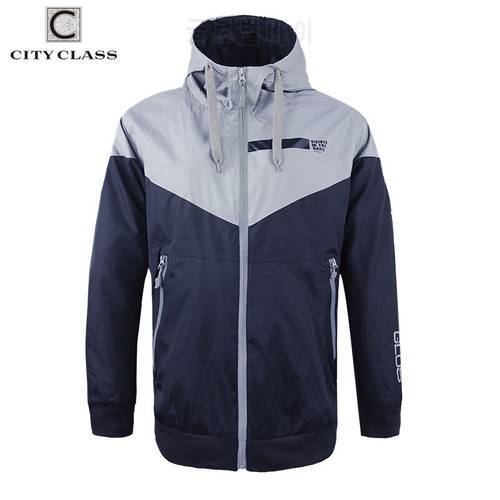 CITY CLASS Casual Mens Windbreakers Style Jacket Coat Light Weight Waterproof Hooded Sport Pilot Drawstring 3967