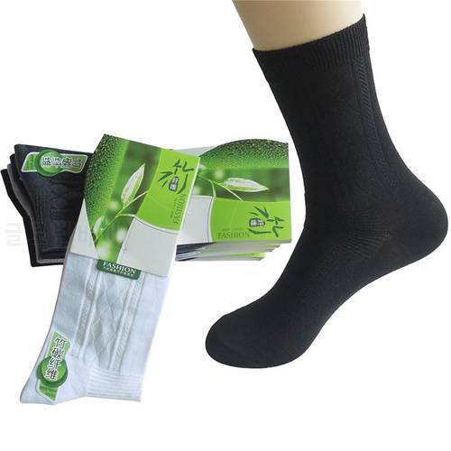 6 Pairs/lot Men&39s Socks Factory Price Anti-Bacteria Anti-odor Bamboo Fiber Male Short Sock Solid Color Black Cotton Sock Meias