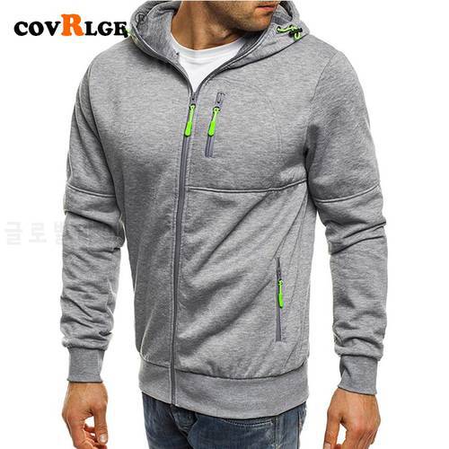 Covrlge Spring Men&39s Jackets Hooded Coats Casual Zipper Sweatshirts Male Tracksuit Fashion Jacket Mens Clothing Outerwear MWW148