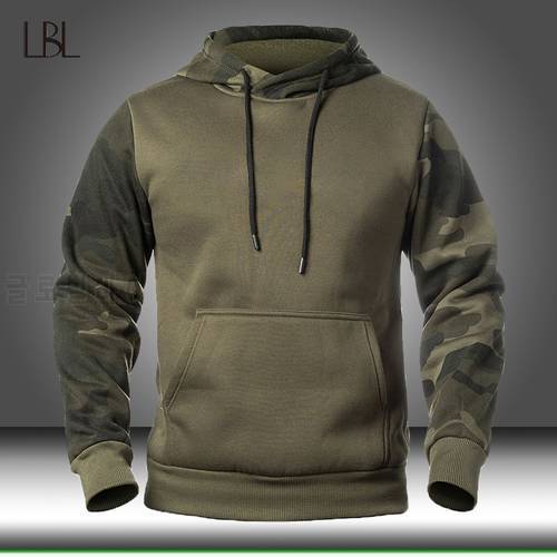 Autumn Men&39s Military Camouflage Fleece Hoodies Army Tactical Male Winter Camo Hip Hop Pullover Hoody Sweatshirt Loose Clothing