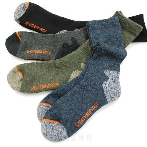 Men&39s Merino Wool Fleece sock Woolen Thermal Warm Winter Athletics Breathable Socks For Male 41-46