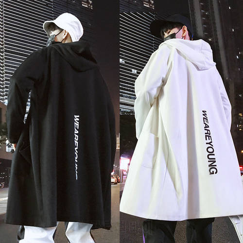 2022 spring and autumn new long windbreaker men&39s thin coat trend Korean slim jacket coat
