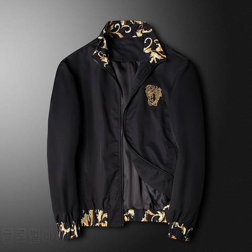 High quality digital print jacket Slim spring autumn new Coat men&39s jackets Mens clothing Outwear