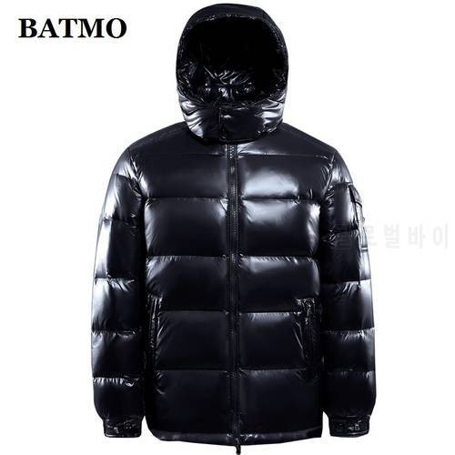 BATMO 2020 new arrival winter 90% white duck down hooded jackets men,men&39s winter down jackets ,plus-size S-7XL R103