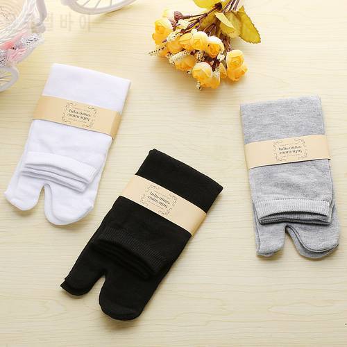 New 1 Pair Unisex Men Women Japanese Kimono Flip Flop Sandal Split Two Toe Tabi Ninja Geta Socks Cotton socks