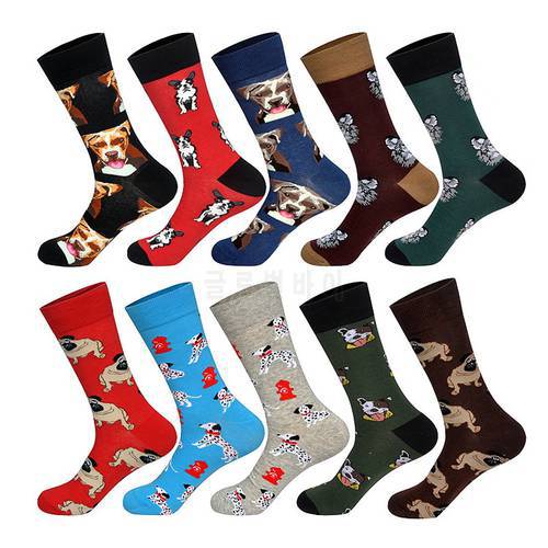 Mens Animals Dogs Socks Mans Dress Cotton Socks Funny Socks Casual Cotton Sport Socks Hot Sale Mens Socks