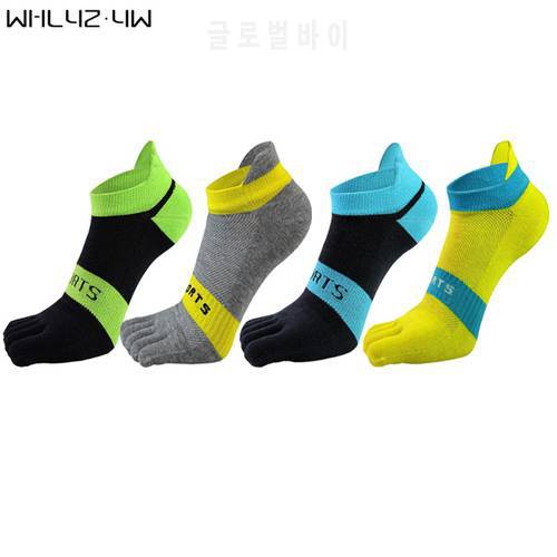 5 Pairs Cotton Toe Socks Men Mesh Breathable Bright Color Five Finger Sock Casual Ankle Socks New Fashion Men&39s Five Toe Sock