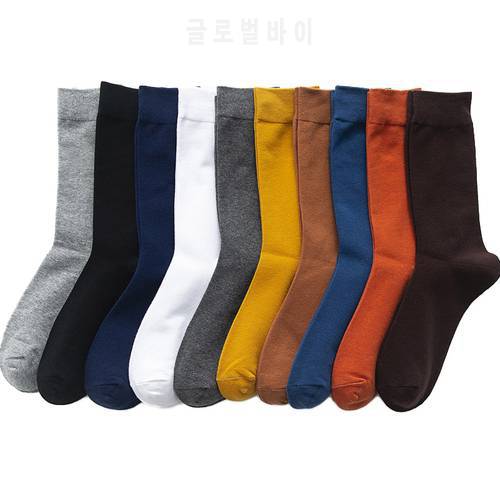 2022 New Autumn Winter Men&39s Cotton Socks Plus Size 38-45 Long Socks For Men Dress Male Gifts Business Casual Deodorant Sox Hot