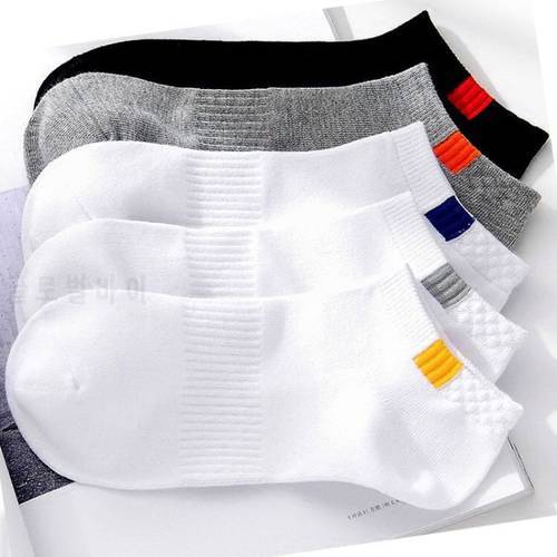 10pieces=5pair/lot Summer Cotton Man Short Socks Fashion Breathable Man Boat Socks Comfortable Casual Socks Male white hot