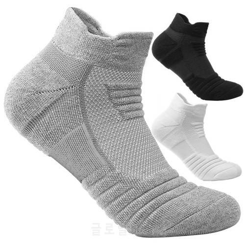 Men&39s 3 Pack Sports Towel Thick Basketball Sock Ankle Terry Winter Warm Solid Color Men Large Size Cotton Short Socks 44464749