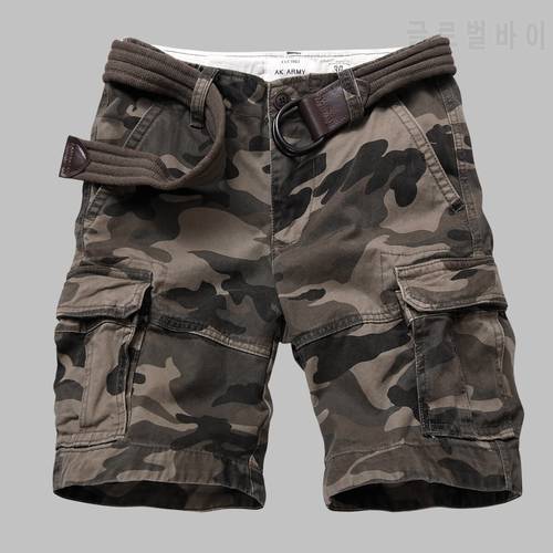 Streetwear Camouflage Cargo Shorts Men Casual Military Army Style Shorts Loose Baggy Pockets Shorts Male Clothes Sweatpants 4XL