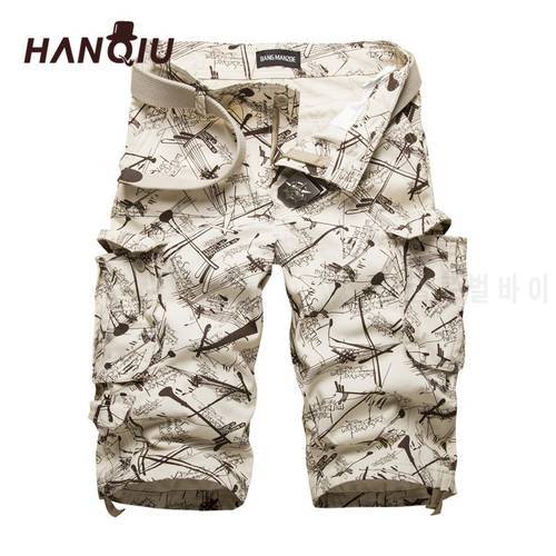Cotton Mens Cargo Shorts 2022 Summer Fashion Camouflage Male Shorts Multi-Pocket Casual Camo Outdoors Tolling Homme Short Pants