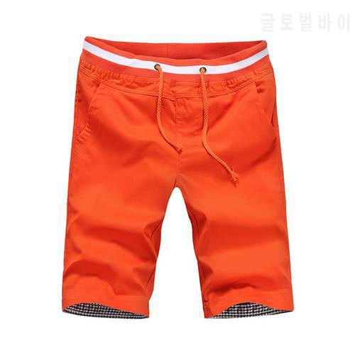 2023 new summer style men cotton casual shorts solid knee length men&39s shorts bermuda beach shorts ABZ392