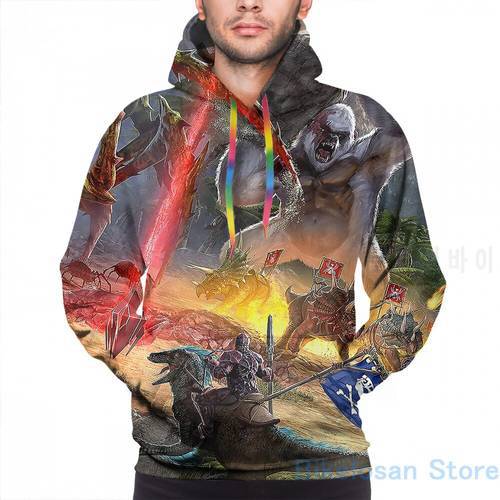Mens Hoodies Sweatshirt for women funny Ark Survival Evolved print Casual hoodie Streatwear