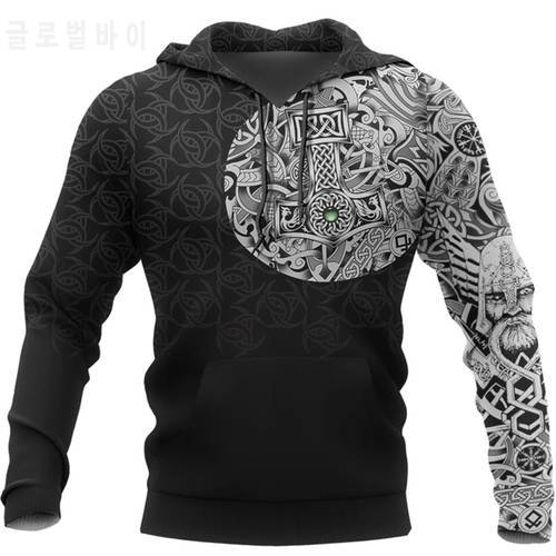 Viking Odin - Best Viking Tattoo 3D Printed Men hoodies Harajuku Fashion Hooded Sweatshirt Autumn Unisex hoodie sudadera hombre