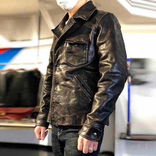 XX RockCanRoll Read Description Asian Size Super Top Quality Genuine Horse Leather Coat Classic Horsehide Stylish Rider Jacket