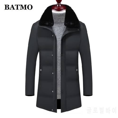 BATMO 2020 new arrival winter high quality thicked warm parkas men,mens thicked jackets men,2008