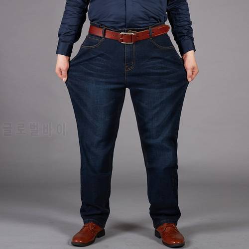 Stretch Jeans Men 2020 Denim Mens Jean Homme 46 48 Plus Size 7XL Extra Large Loose Pants Blue Roupas Calca Masculina Modis Ropa
