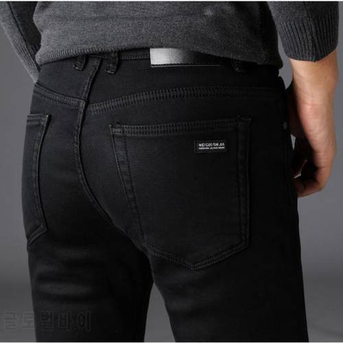 2020 New Men&39s Black Slim Jeans Classic Style Business Fashion Advanced Stretch Jean Trousers Male Brand Denim Pants